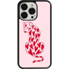 Coque iPhone 13 Pro - Leopard with hearts 2026