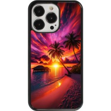 iPhone 13 Pro Case Hülle - Malediven Abenddämmerung Glückseligkeit