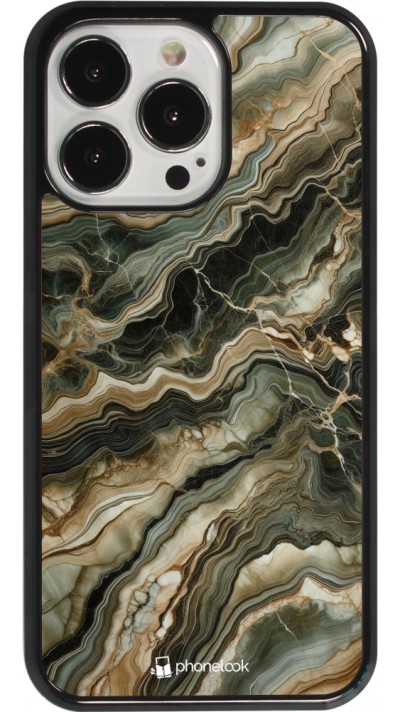 iPhone 13 Pro Case Hülle - Oliv Marmor