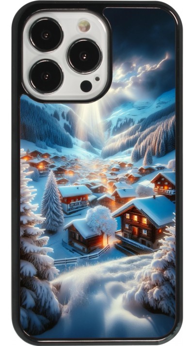 iPhone 13 Pro Case Hülle - Berg Schnee Licht