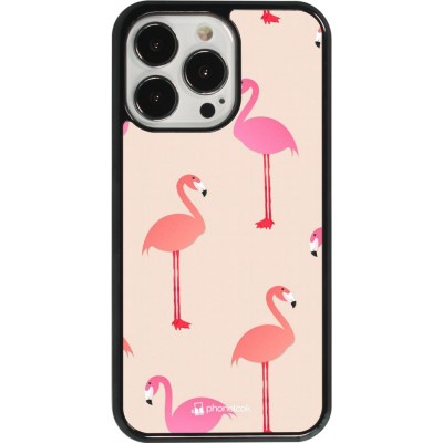 Coque iPhone 13 Pro - Pink Flamingos Pattern