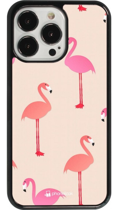 iPhone 13 Pro Case Hülle - Pink Flamingos Pattern