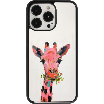iPhone 13 Pro Case Hülle - Pink Girafe Paint