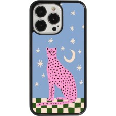 Coque iPhone 13 Pro - Pink leopard with stars 2026