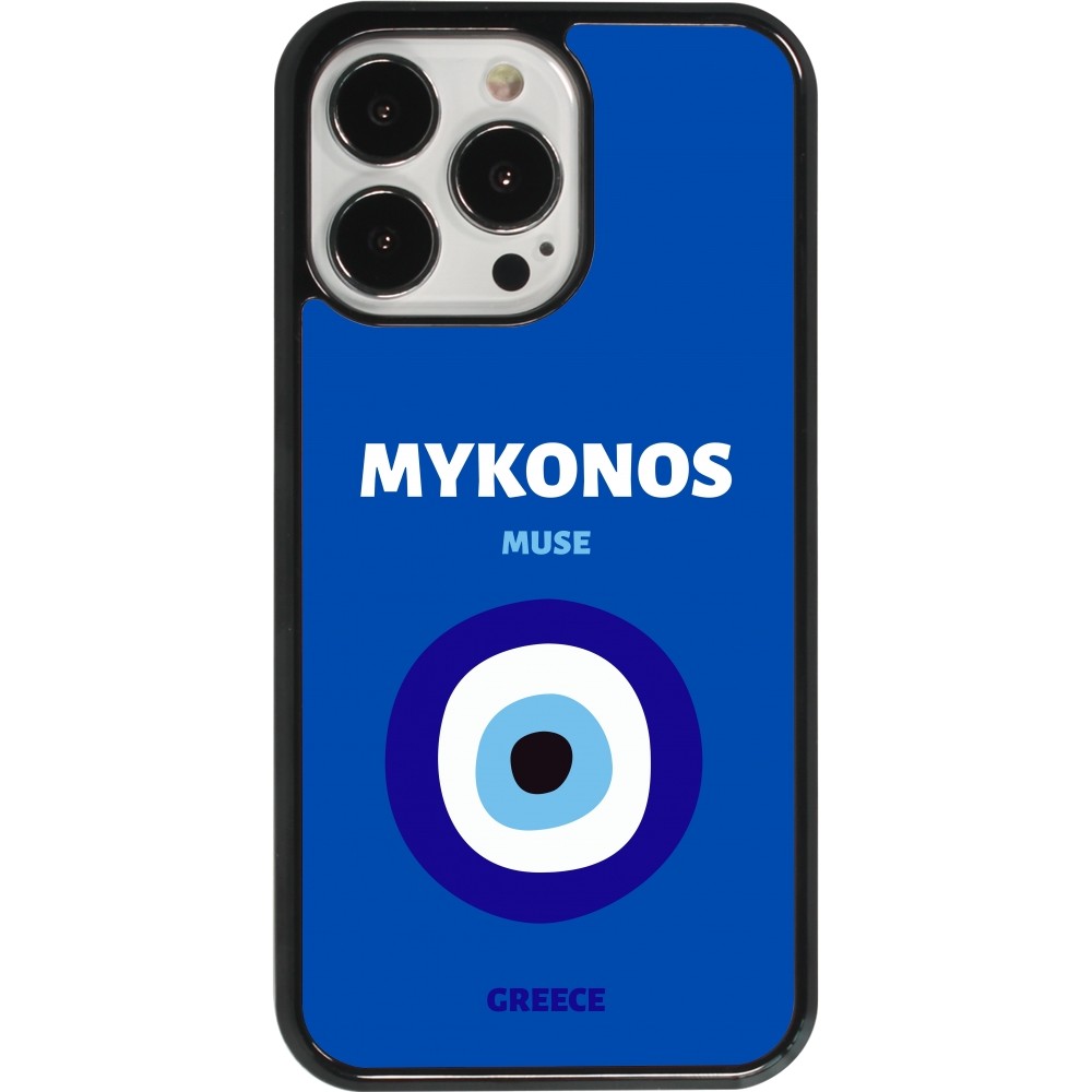 Coque iPhone 13 Pro - Pop Summer Destination Mykonos