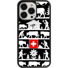 Coque iPhone 13 Pro - Poya Suisse 1 noir