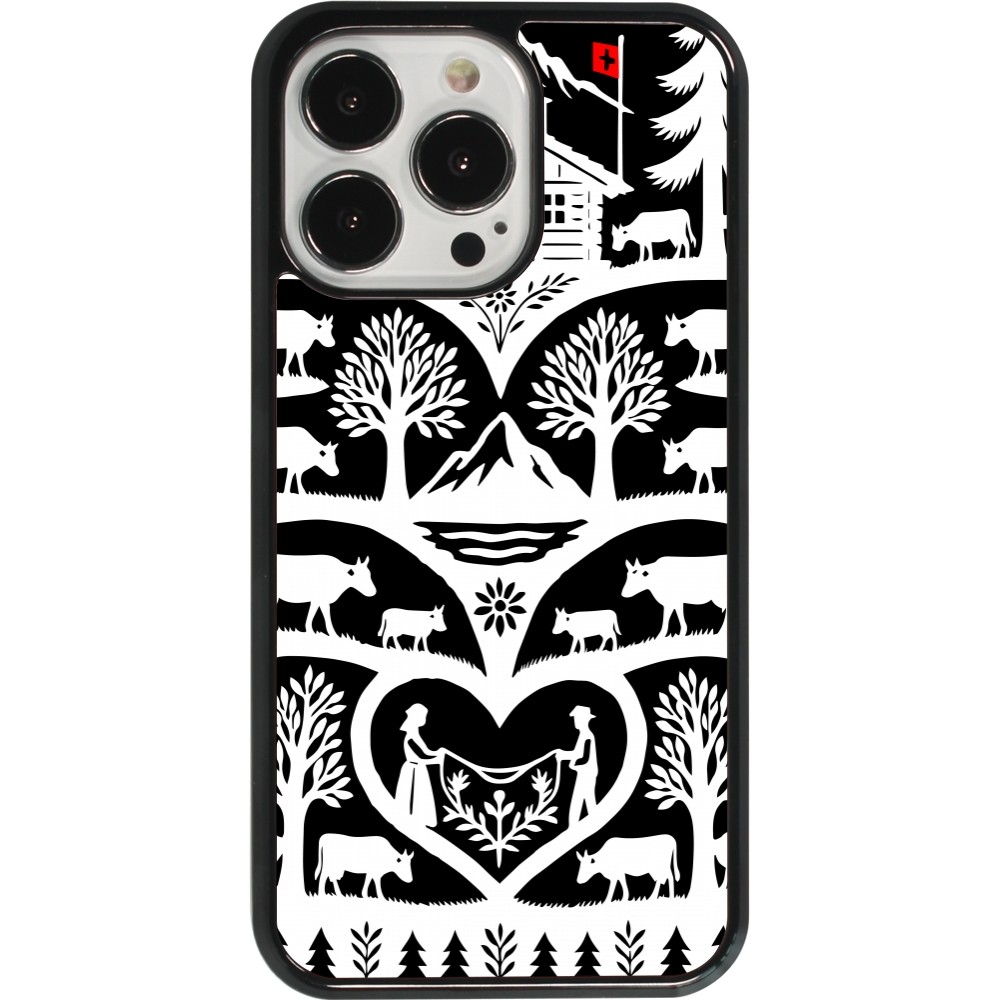 Coque iPhone 13 Pro - Poya Suisse 2 noir