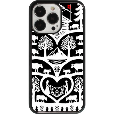 Coque iPhone 13 Pro - Poya Suisse 2 noir