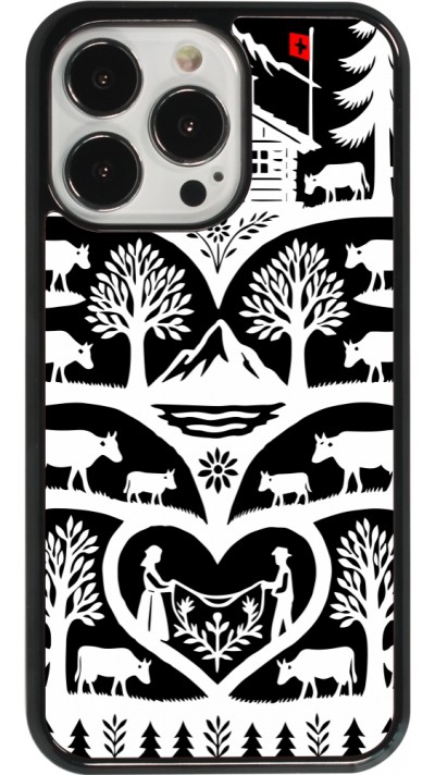 Coque iPhone 13 Pro - Poya Suisse 2 noir