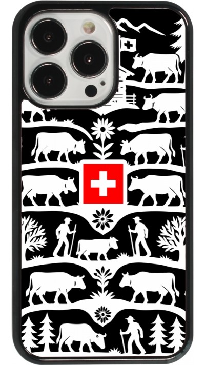 Coque iPhone 13 Pro - Poya Suisse 3 noir