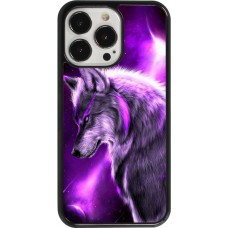 Coque iPhone 13 Pro - Purple Sky Wolf