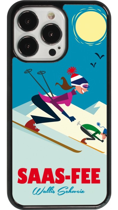 Coque iPhone 13 Pro - Saas-Fee Ski Downhill