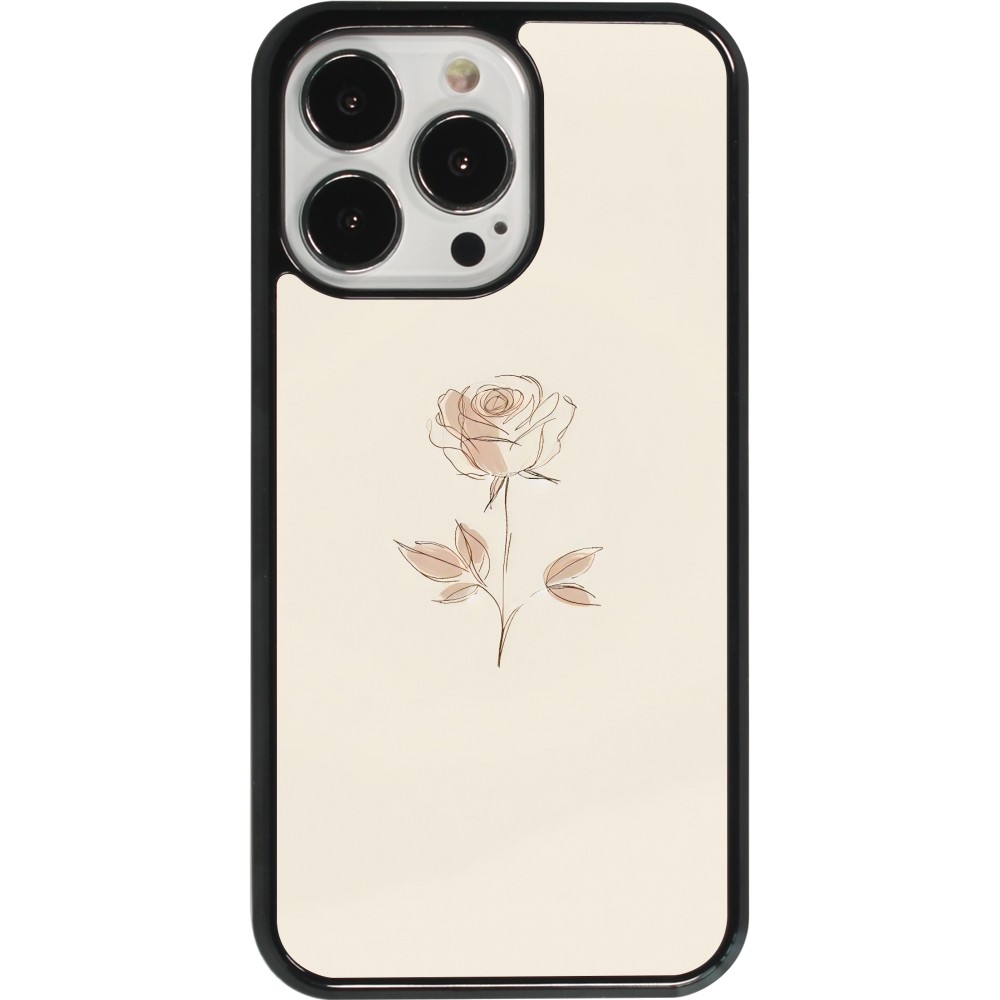 iPhone 13 Pro Case Hülle - Rosa Sand Minimalistisch