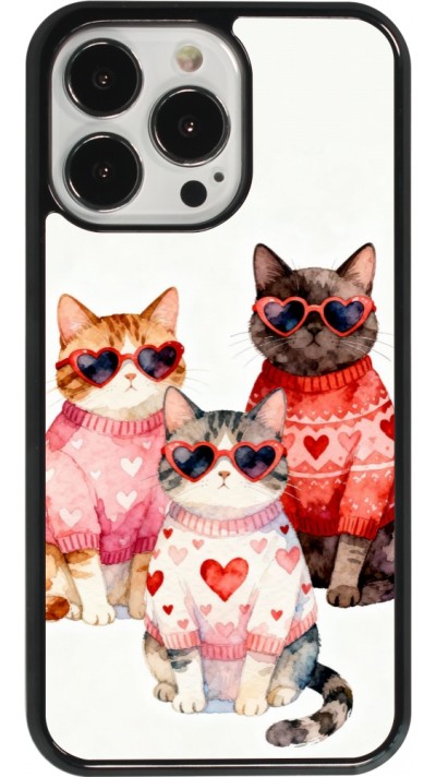 Coque iPhone 13 Pro - Saint Valentines Day 26 Cat Love