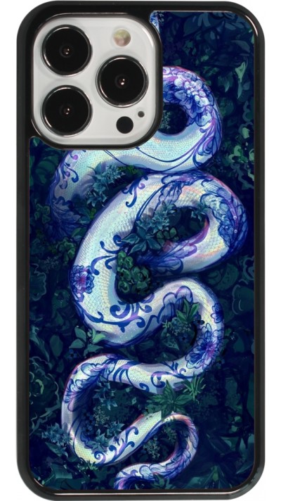 Coque iPhone 13 Pro - Serpent Blue Anaconda