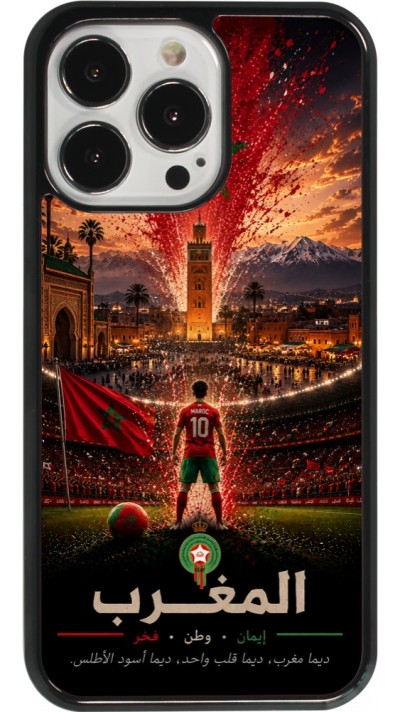 Coque iPhone 13 Pro - Football Maroc splash 2026
