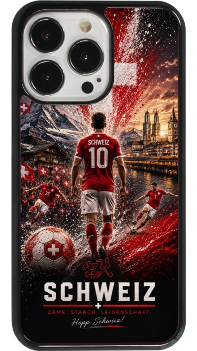 Coque iPhone 13 Pro - Football Schweiz splash 2026