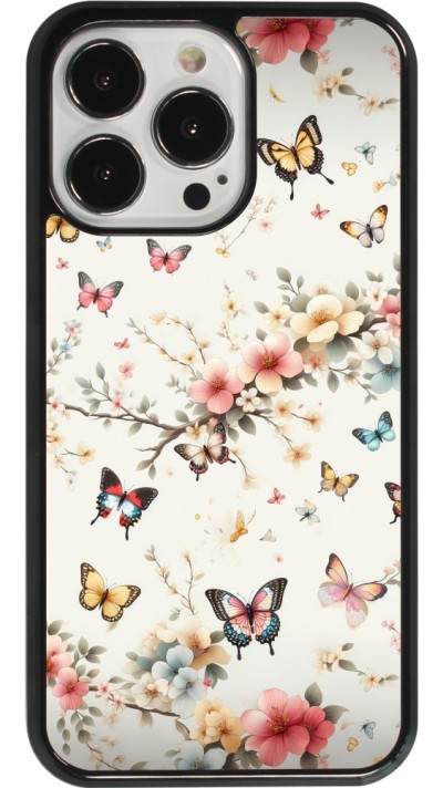 Coque iPhone 13 Pro - Spring 25 Papillons Légers