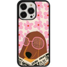 Coque iPhone 13 Pro - Dog with newspaper 2026