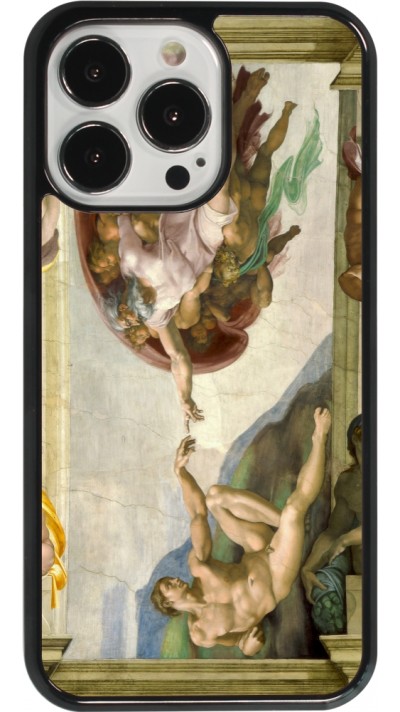 Coque iPhone 13 Pro - Tableau art - La Création d’Adam - Michel-Ange