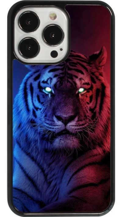 Coque iPhone 13 Pro - Tiger Blue Red