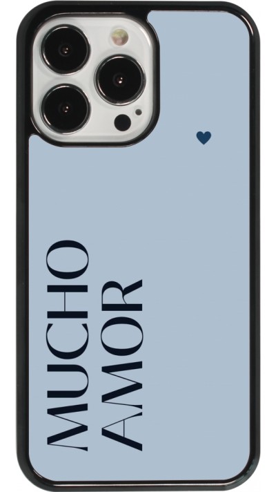 Coque iPhone 13 Pro - Valentine 2024 mucho amor azul
