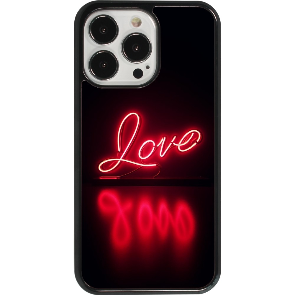 iPhone 13 Pro Case Hülle - Valentine 2025 Neon Liebe