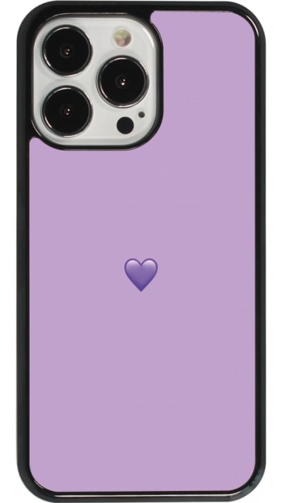 Coque iPhone 13 Pro - Valentine 2023 purpule single heart