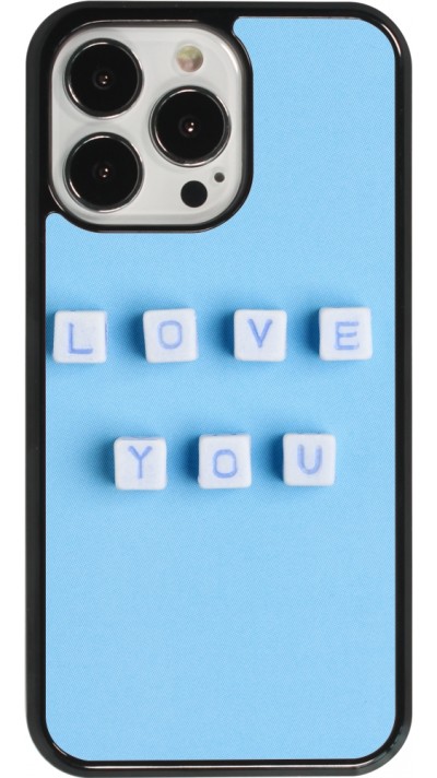Coque iPhone 13 Pro - Valentine 2023 blue love you