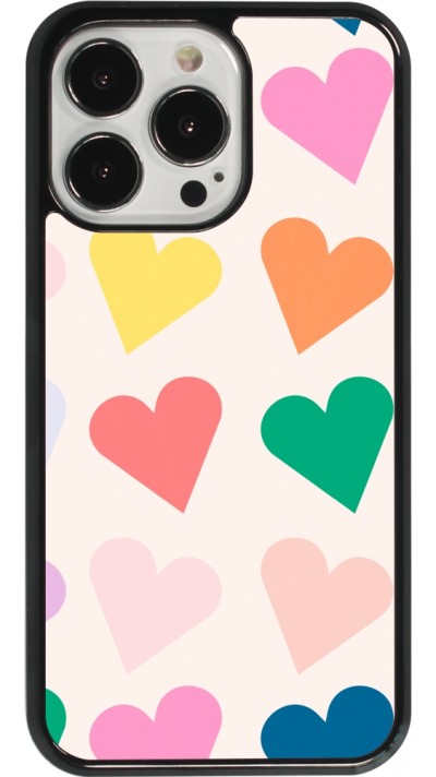 Coque iPhone 13 Pro - Valentine 2023 colorful hearts