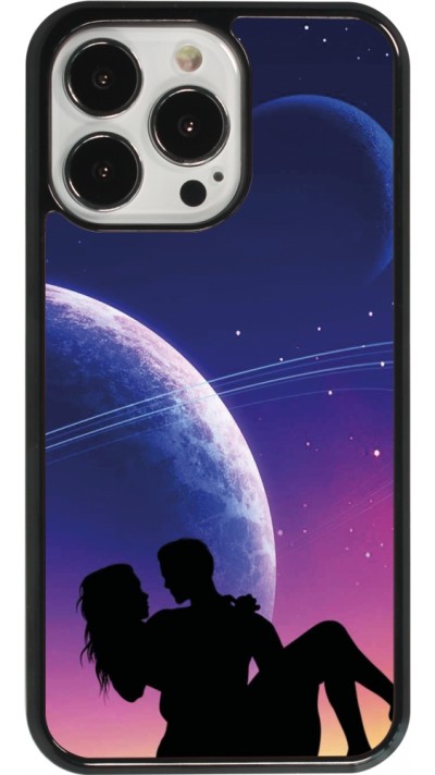 Coque iPhone 13 Pro - Valentine 2023 couple love to the moon