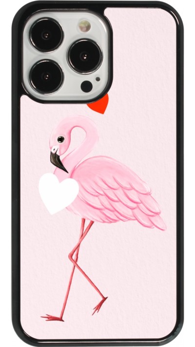 Coque iPhone 13 Pro - Valentine 2023 flamingo hearts