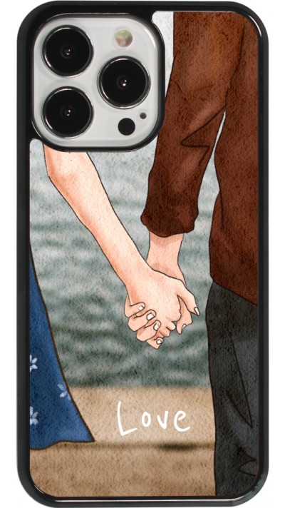 Coque iPhone 13 Pro - Valentine 2023 lovers holding hands