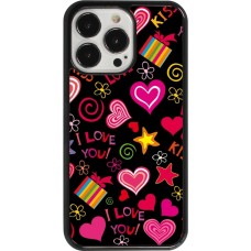 iPhone 13 Pro Case Hülle - Valentine 2023 love symbols