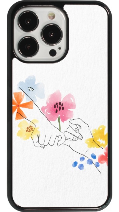 Coque iPhone 13 Pro - Valentine 2023 pinky promess flowers