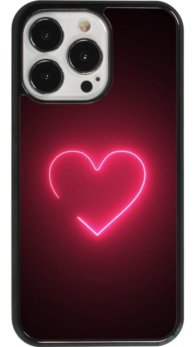 Coque iPhone 13 Pro - Valentine 2023 single neon heart