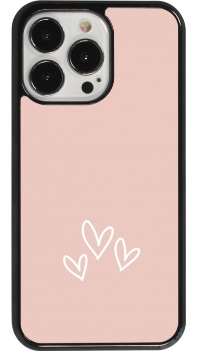 Coque iPhone 13 Pro - Valentine 2023 three minimalist hearts