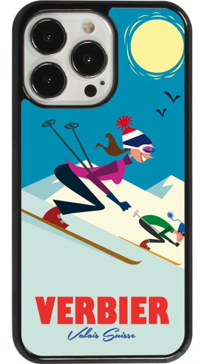Coque iPhone 13 Pro - Verbier Ski Downhill