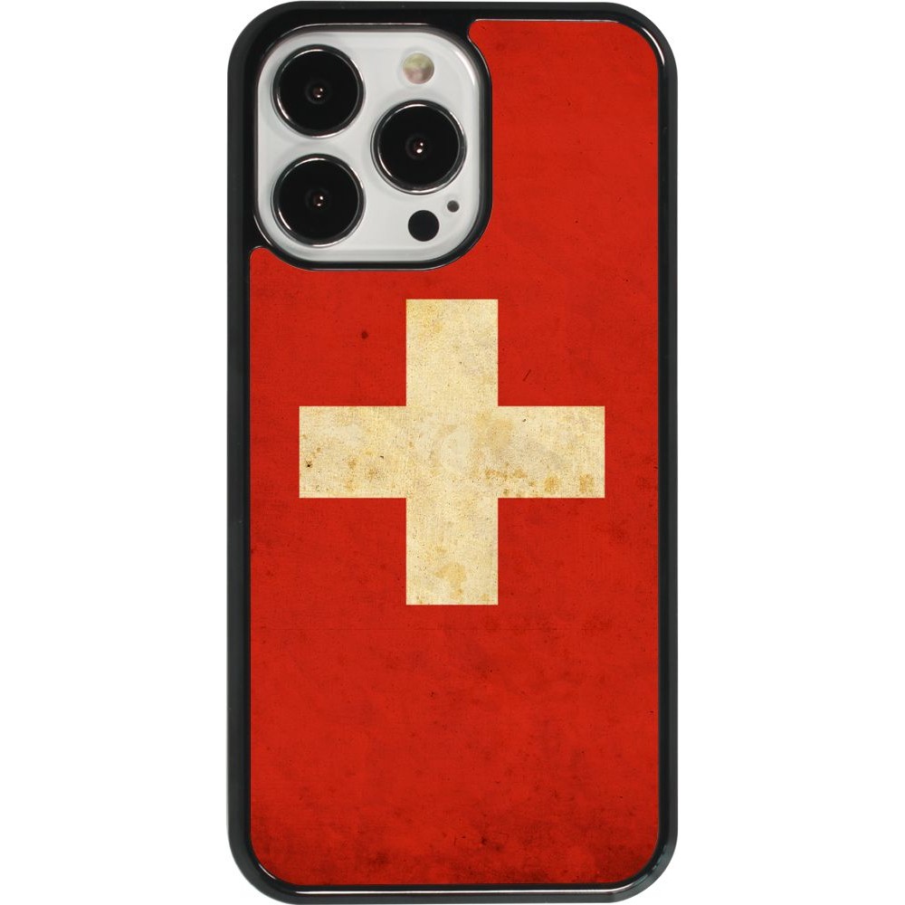 Coque iPhone 13 Pro - Vintage Flag SWISS