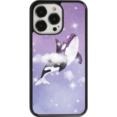 Coque iPhone 13 Pro - Whale in sparking stars