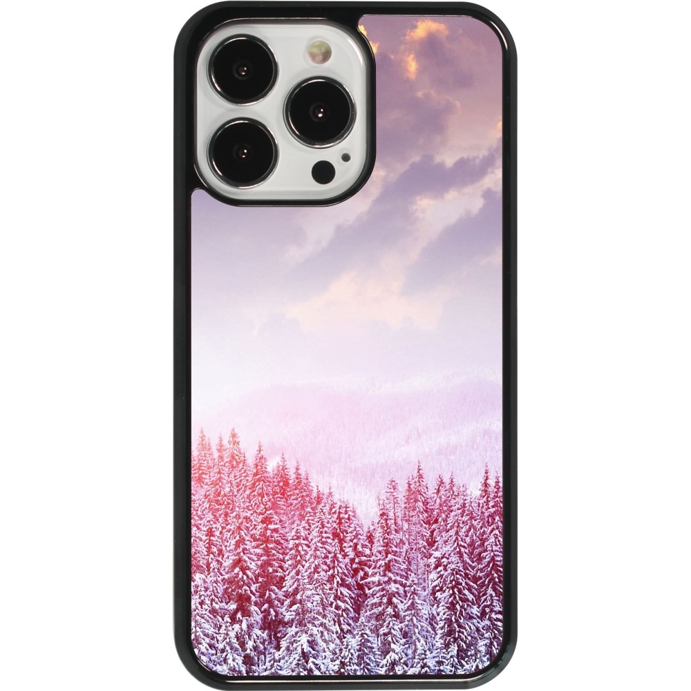 iPhone 13 Pro Case Hülle - Winter 22 Pink Forest