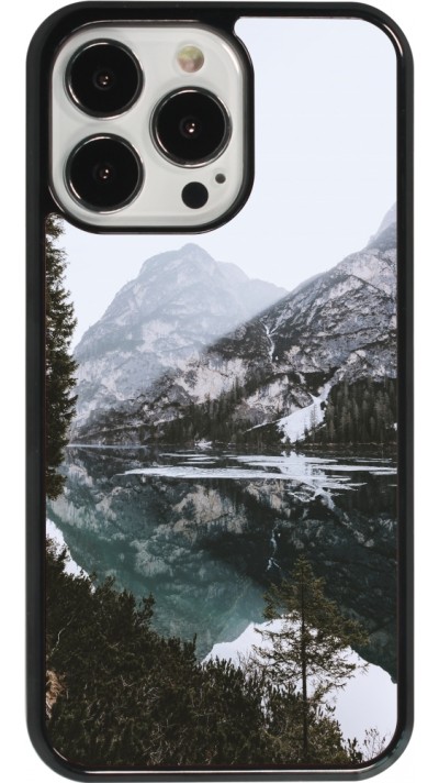 iPhone 13 Pro Case Hülle - Winter 22 snowy mountain and lake