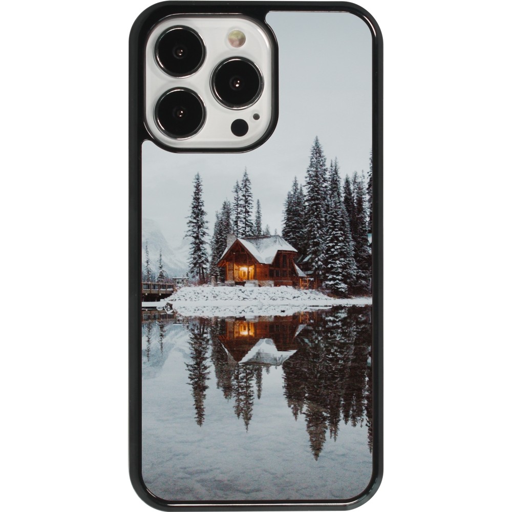 Coque iPhone 13 Pro - Winter 25 Winter house forest afternoon