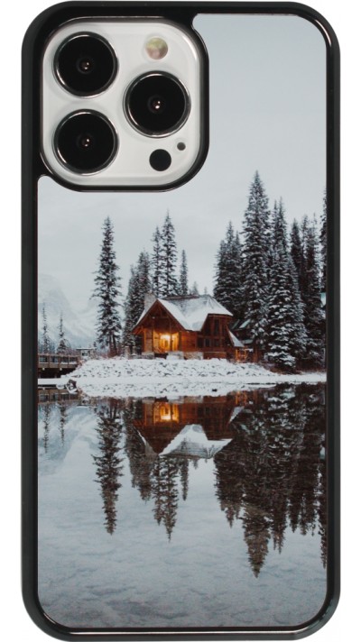 Coque iPhone 13 Pro - Winter 25 Winter house forest afternoon