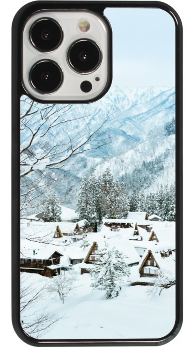 Coque iPhone 13 Pro - Winter 25 Winter snowy landscape