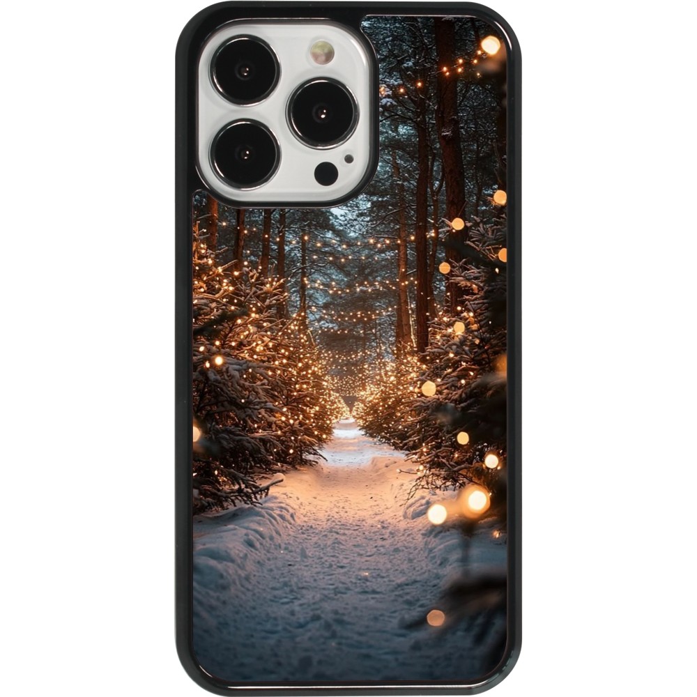 Coque iPhone 13 Pro - Winter 25 Winter snowy road