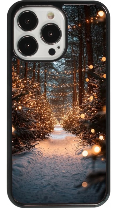 Coque iPhone 13 Pro - Winter 25 Winter snowy road