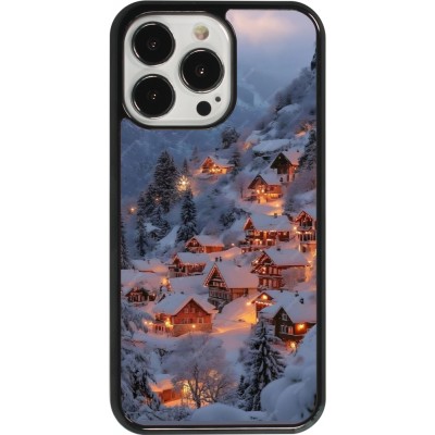 Coque iPhone 13 Pro - Winter 25 Winter snowy village