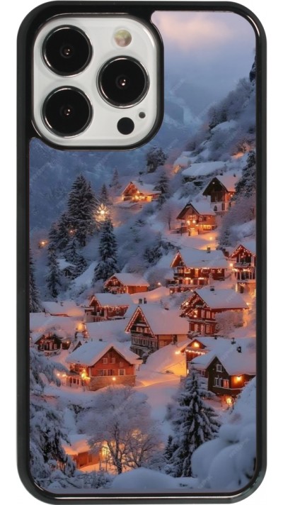 Coque iPhone 13 Pro - Winter 25 Winter snowy village
