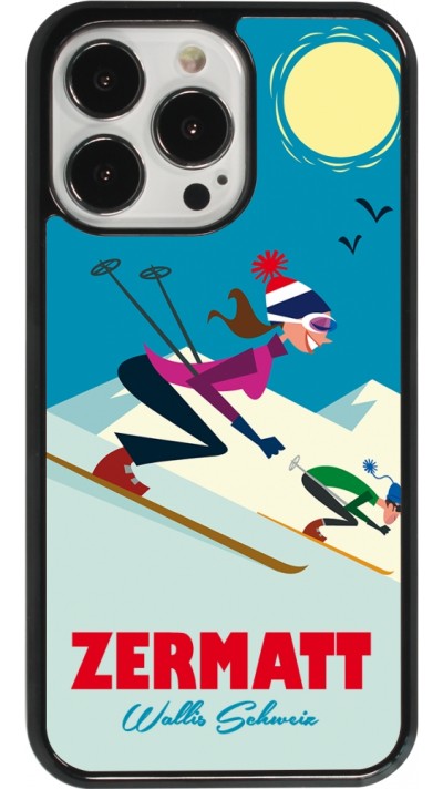 Coque iPhone 13 Pro - Zermatt Ski Downhill